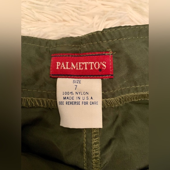 Palmetto’s Army Green Front Lace Up Cargo Shorts - Picture 3 of 5